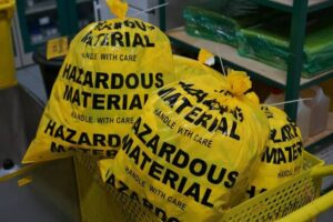 hazardous materials in bag